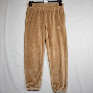 ANINE BING Velour Cotton Blend TRACK PANTS Womens Small